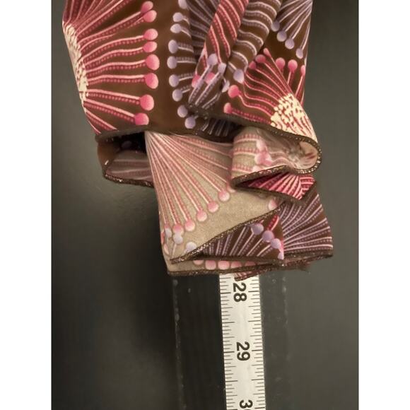 Vintage Copper Key Womens Top Small Abstract Smocked Stretch Babydoll Fairy Y2K - Picture 5 of 6